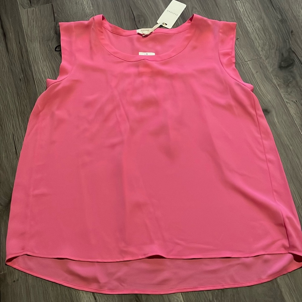 Pleione Pink Sleeveless Blouse